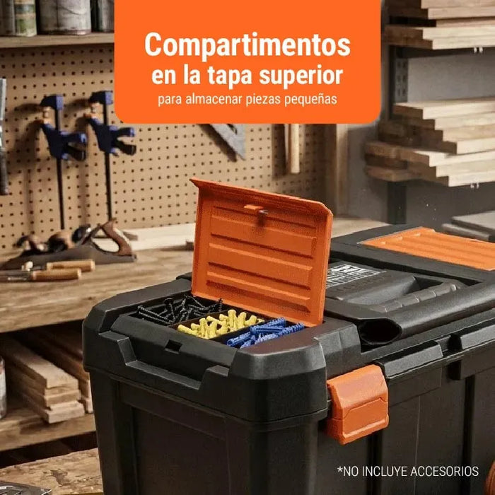 Caja para Herramientas 3 en 1 Desmontable Truper CHP-1925R 19x25 Pulgadas | Color Negro | Grado B