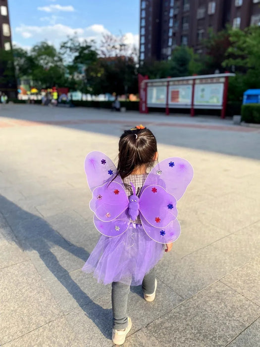 Alas De Mariposa Disfraz De Hada Niñas, Vestido Cosplay GRADO B