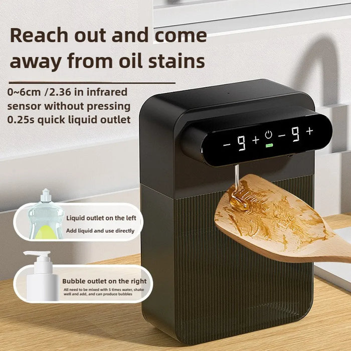 Dispensador Automático De Líquido Y Espuma Recargable 800ml Grado B