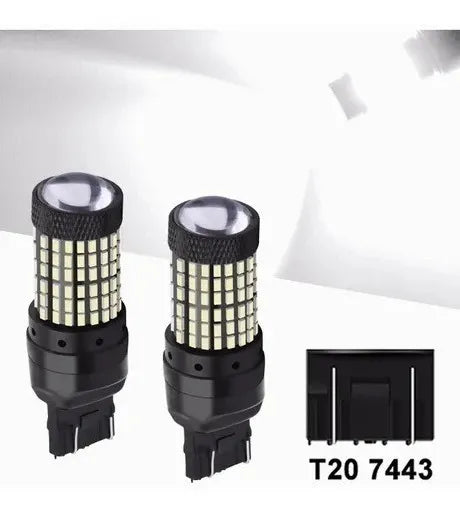 Focos Led Blanca 7443 Canbus W21/5w 7444na Cuarto Stop 1 Par 4874