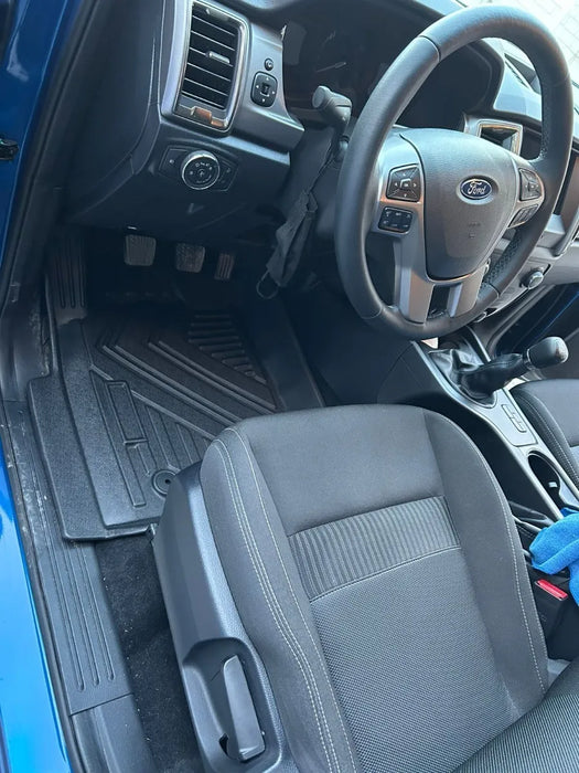 Tapetes Interior Cabina Ford Ranger 2016-2020 Kit 3 Piezas GRADO B