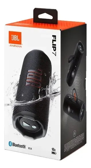 PARLANTE BLUETOOTH JBL FLIP 7 RESISTENTE AL AGUA Y POLVO IP6 COLOR NEGRO   |  GRADO B