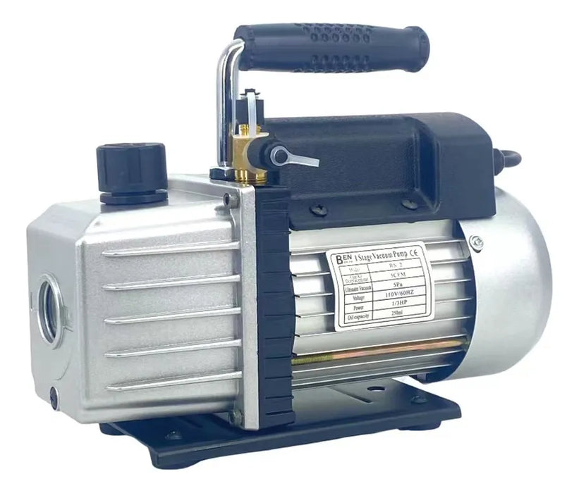 Bomba De Vacío Benzhijia 5cfm 1/3hp 110v + Kit De Manómetro