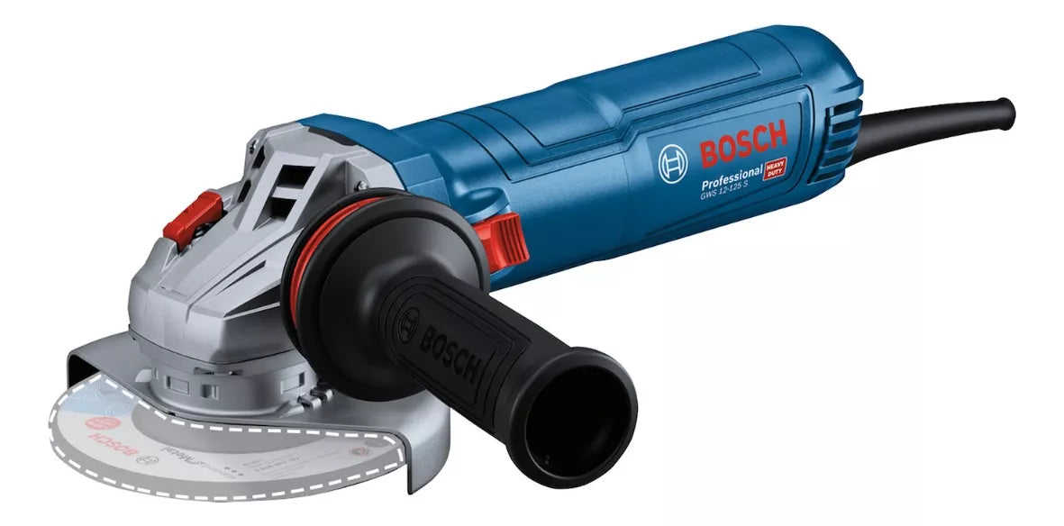 ESMERIL ANGULAR 5'' BOSCH GWS 12-125 S 1200W 220V GRADO A