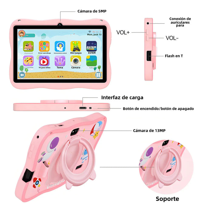 A15 TABLET ANDROID 12 NIÃ±OS 7 PULGADAS 10 CORE 1 GRADO B
