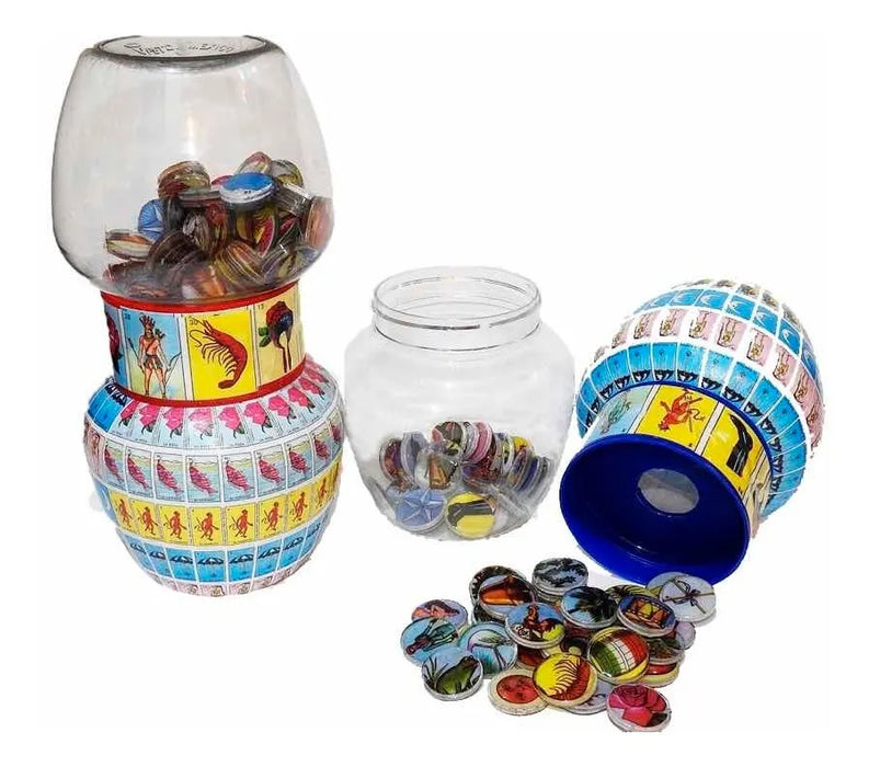 BARAJA DE LOTERIA MEXICANA ACRILICO GRANDE EN TOMBOLA GRADO B