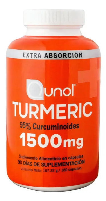 QUNOL CÚRCUMA 1500MG 180 CÁPSULAS - GRADO A