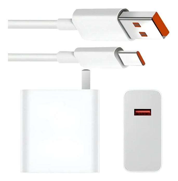 PARA XIAOMI REDMI CARGADOR  DE TEL 33W CARGADOR RAPIDO BLANCO GRADO B