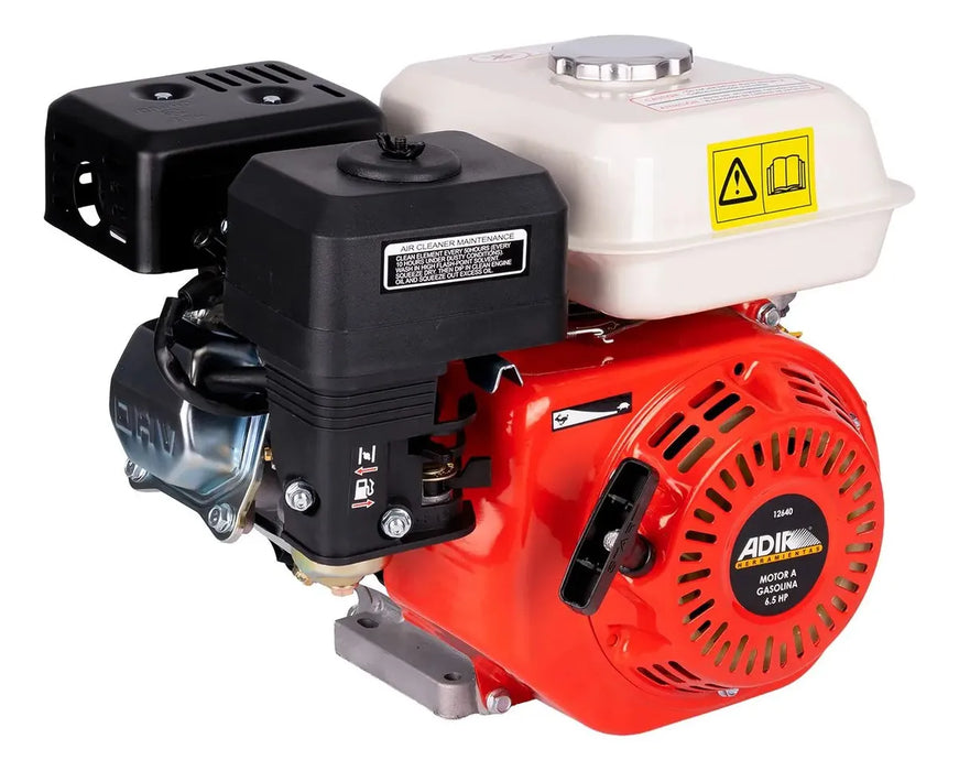 MOTOR A GASOLINA 6.5HP 4 TIEMPOS 2.9LTS ARRANQUE MANUAL MOTOR DE 4 TIEMPOS ADIR 12640 GRADO B