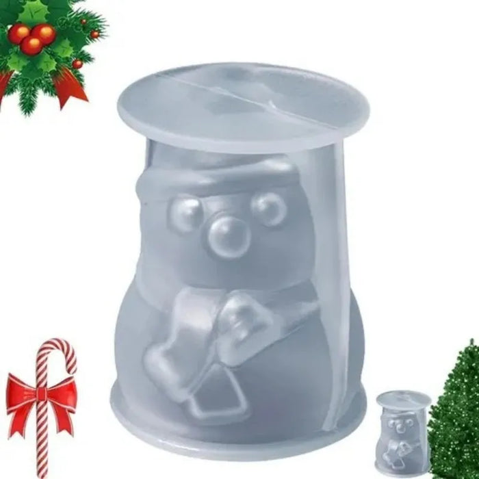 moldes de silicona navidad árbol muñeco nieve velas resina