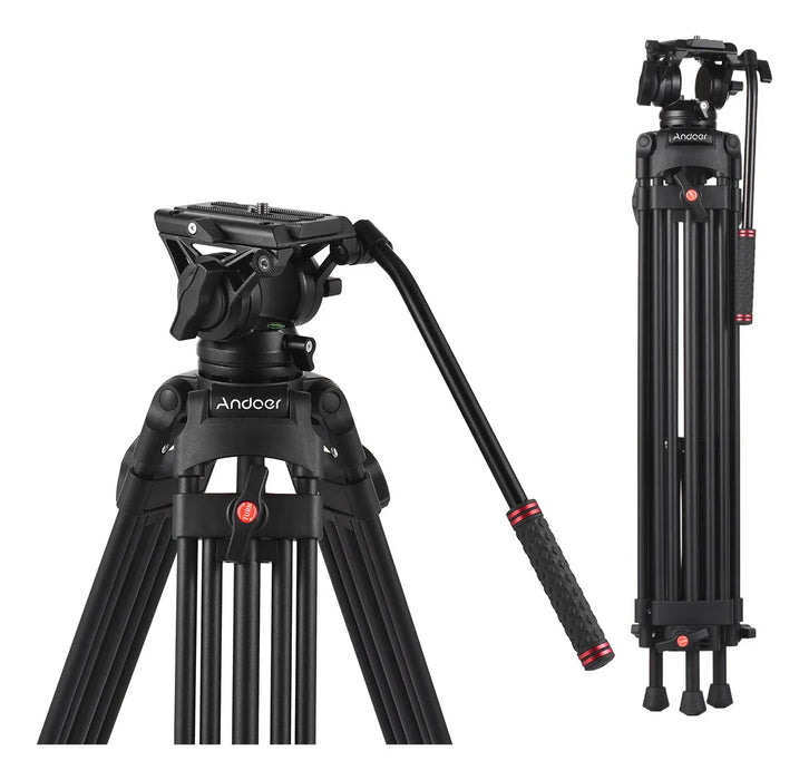 TRI­PODE D1801 DE ALUMINIO PARA FOTOGRAFIA PROFESIONAL GRADO A.