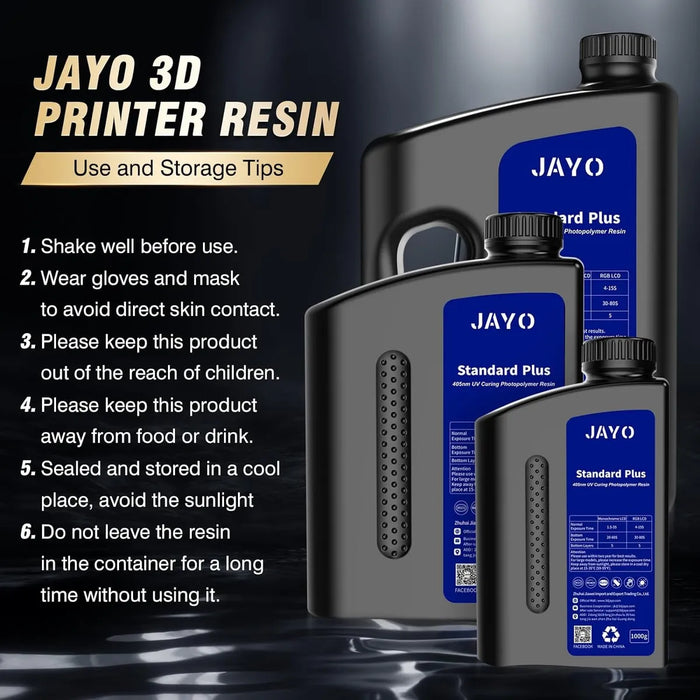 IMPRESORA 3D RESIN STANDARD PLUS JAYO DE 1 KG DE CURADO UV R Grado A - TiendaKomet México