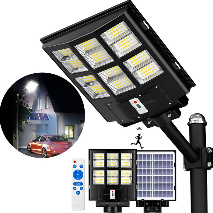 Lámpara Solar Gefolly 3600w Led Blanco 6500k Pared Exterior Grado A