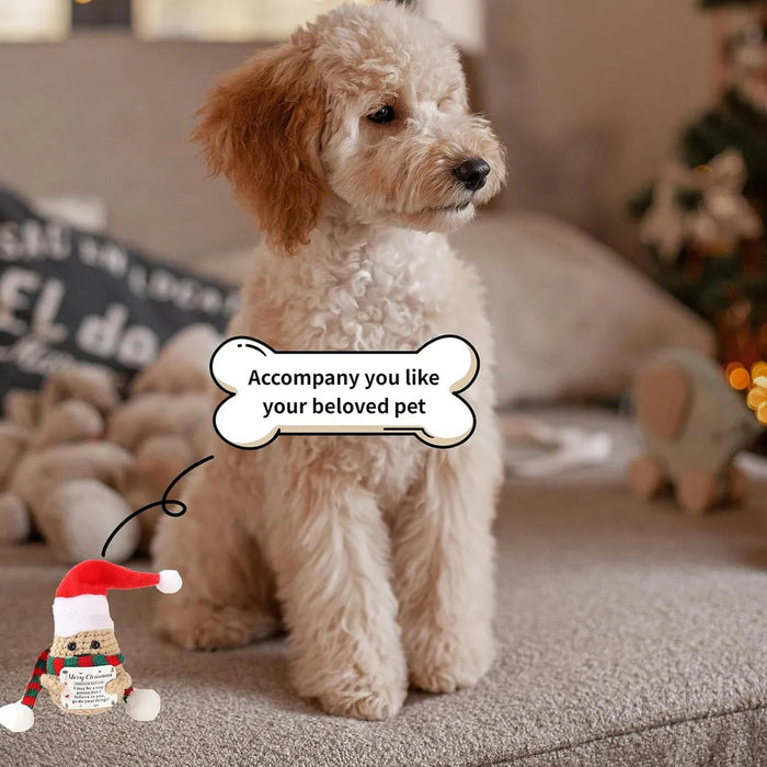 Muñeco Potato Navideños Felpa Tejida A Mano Decoración 3