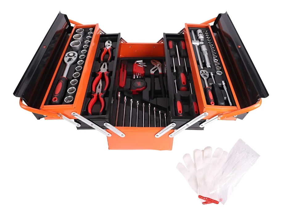 JUEGO DE HERRAMIENTAS 168 PZS PARA MAQUINARIA Y AUTOMÃ³VILE GRADO B