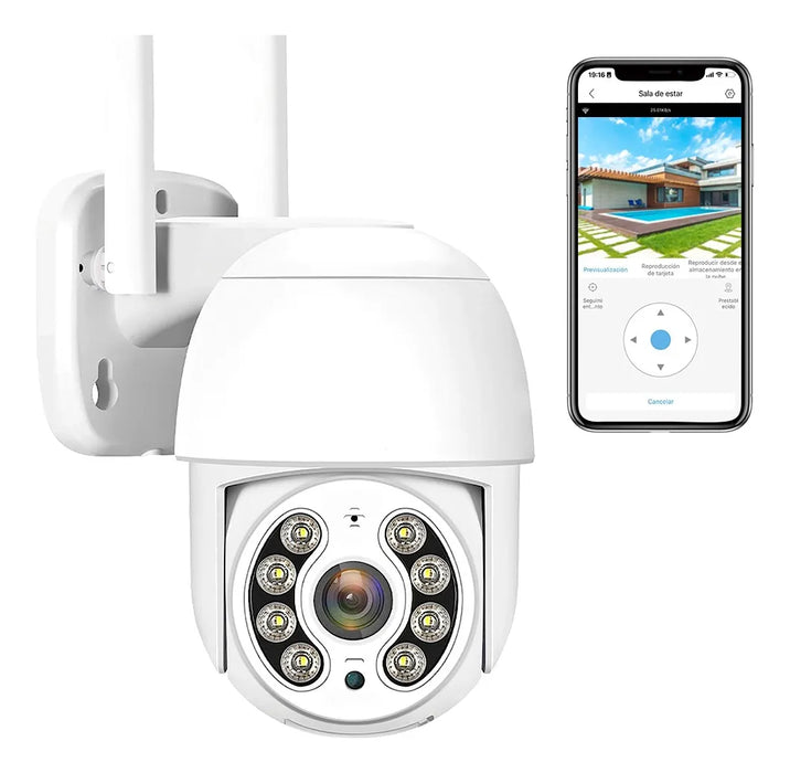 cmara de seguridad wifi hd 1080p alarma 10 leds 1