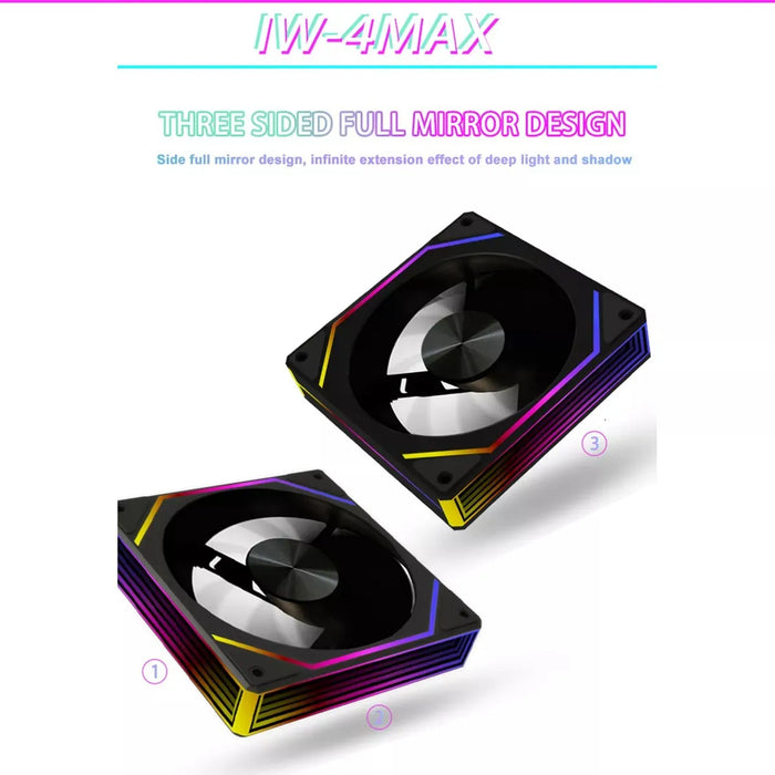 KIT DE 6 VENTILADORES PC GAMER, DISIPADORES DE CALOR RGB DE 4 GRADO A.