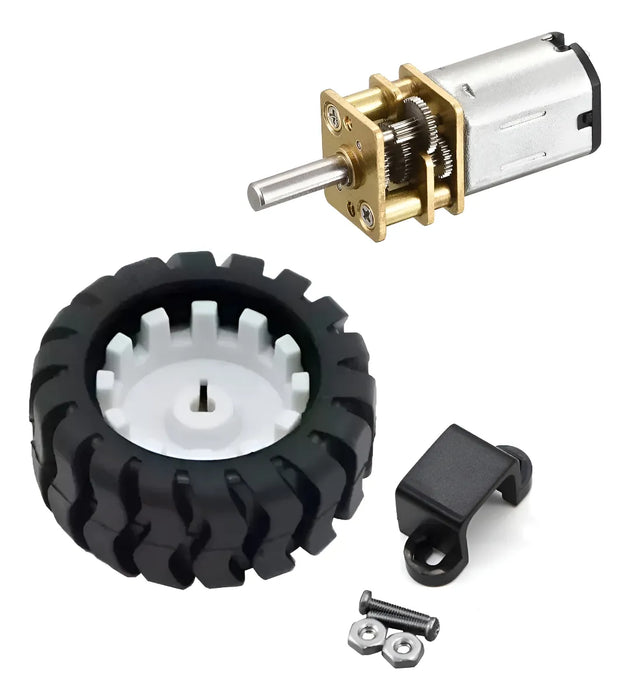 Micro Motorreductor Llanta Y Sujetador 100:1,150:1,210:1 1