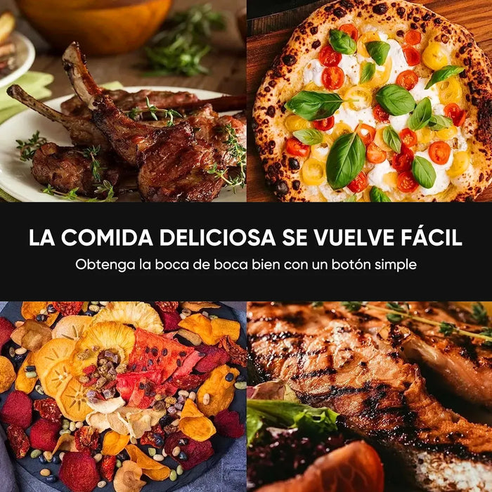 FREIDORA DE AIRE HORNO SMART MULTIFUNCIÓN DE 15L, 1500W - NEGRO GRADO A