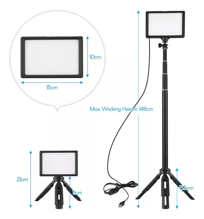 LUZ DE RELLENO ANDOER L LED PARA FOTOGRAFÍA ILUMINACIÓN GRADO B