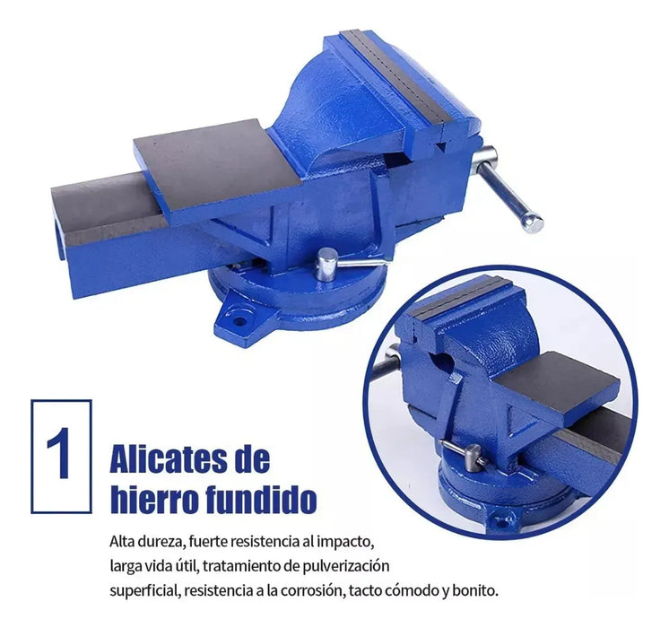9.5kg Yunque 6in Tornillo De Banco Industrial Heavy Duty Grado B