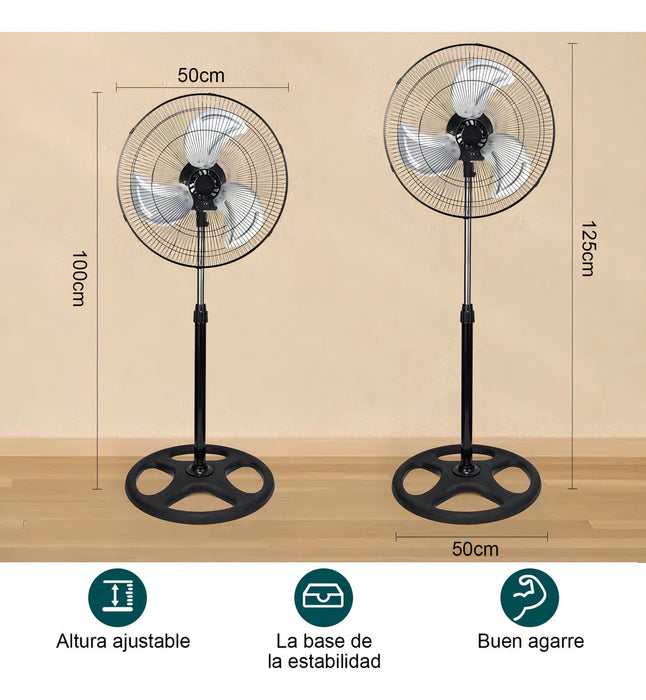 WONDAZ DFS-2502-01 3 IN 1 50 CM 60 HZ BLACK 110V BLACK PLASTIC 3 GRADO B - TiendaKomet México