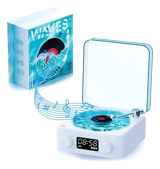 Altavoz Retro De Vinilo Con Reproductor De Discos Waves Ligh GRADO B