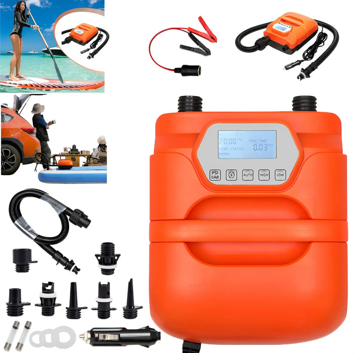 BOMBA DE AIRE ELECTRONICA PORTATIL PARA SUP PADDLEBOARD 20PSI GRADO B