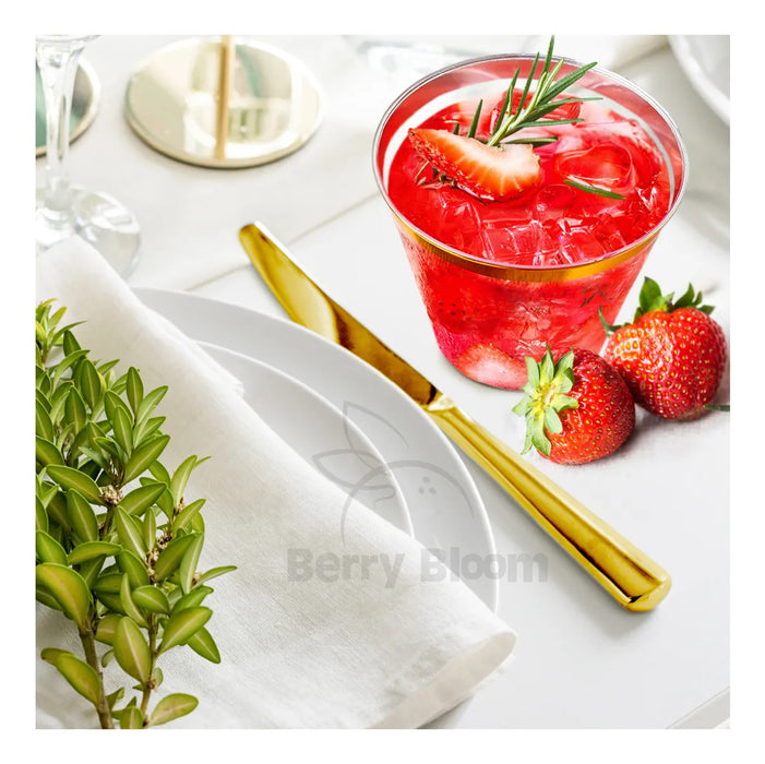 1000 Vasos Desechables Elegantes Plastico 9 Oz Para Fiesta grado B