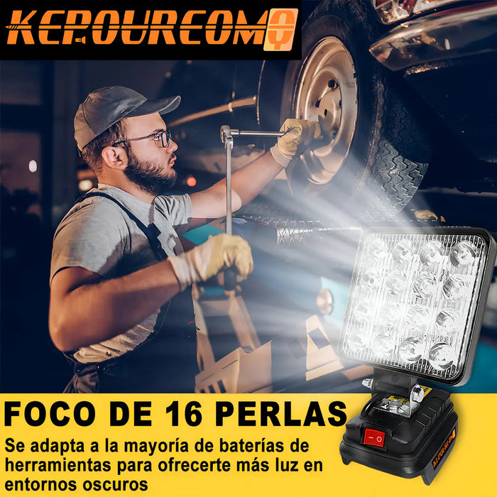 LLAVE DE IMPACTO INALÍ¡MBRICO 600W,LLAVE DE IMPACTO ELÉCTRICA CON LUZ DE TRABAJO INTEGRADA DE 16 LED,PISTOLA DE IMPACTO PARA REPARACIONES DOMÉSTICAS Y DEL AUTOMÓVIL AMARILLO GRADO B