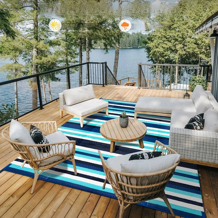 HAIIMEID ALFOMBRAS PARA SALA Y PATIO IMPERMEABLE MATS ANCHO 300 CM LARGO 240 CM GRADO A