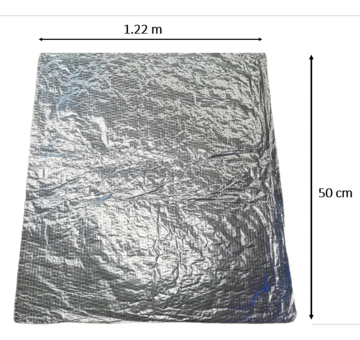 Aislante Termico Con Aluminio Reforzado 1.22cm*50cm*1.5