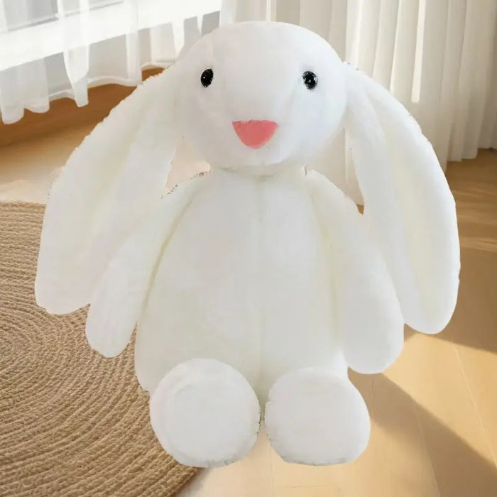 PELUCHES MAYOREO 6 PZAS CONEJOS BLANCOS 30CM GRADO B