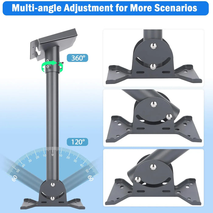Kit Soporte Base Para Antena Estandar V4 Tubo Recto