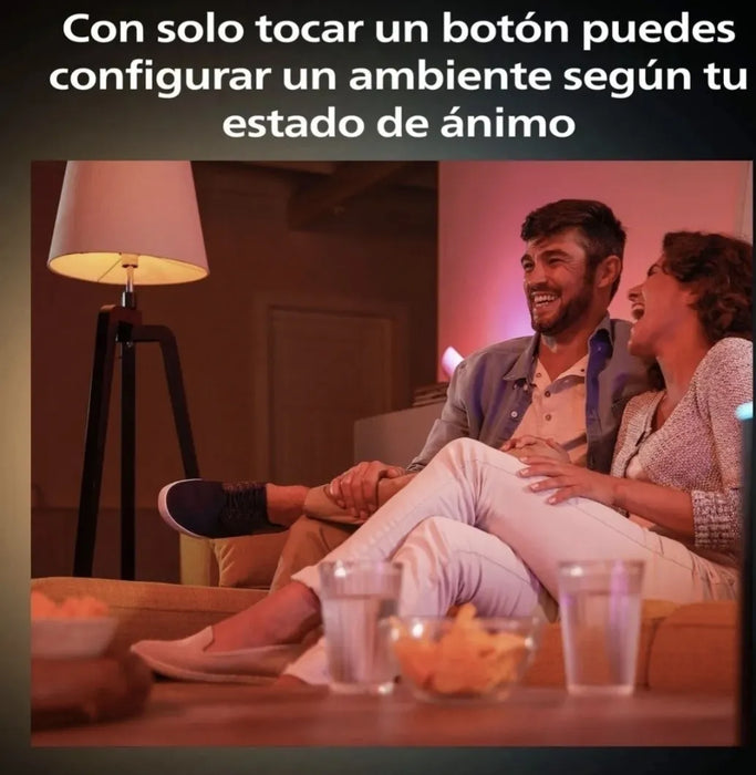 Philips Hue - foco LED inteligente A19 - Blanco y ambiente de color - foco interior de 60 W - Control con aplicación Hue - Funciona con Alexa, Google Assistant y Apple Homekit - Paquete de 3 GRADO B