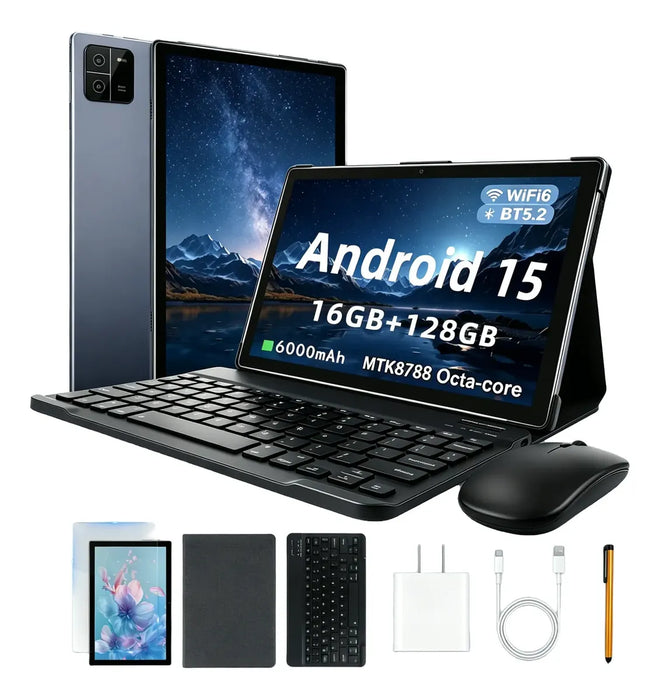 TABLET ANDROID 15 16+128GB WIFI 6 CON FUNDAS Y TECLADOS GRADO B