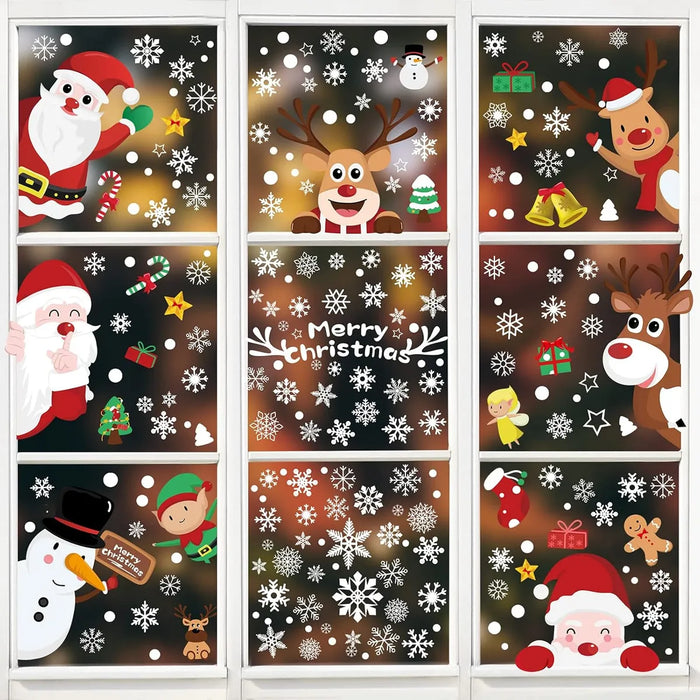 Pegatinas Para Ventana De Navidad,decoraciones Navideñas