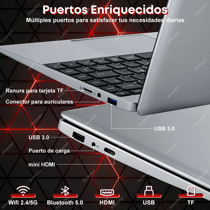 LAPTOP KINWODON DE 14.1" FULL HD CON INTEL CE GRADO B