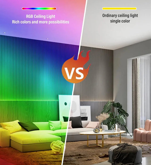 Lampara De Techo Led Rgb Lampara Colgante De Techo Smart Lig 1