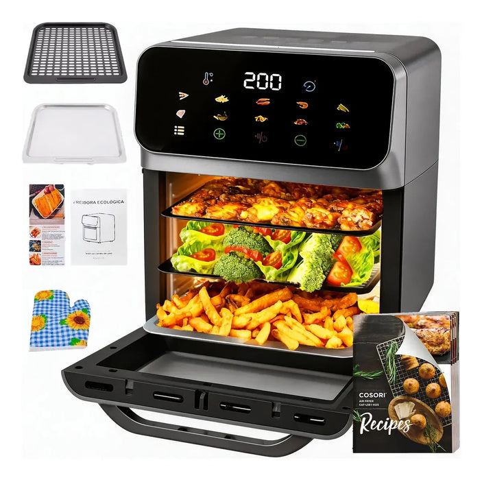 FREIDORA DE AIRE MULTIFUNCIÓN DE HORNO DE AIRE DE 15L, 1500W GRADO B