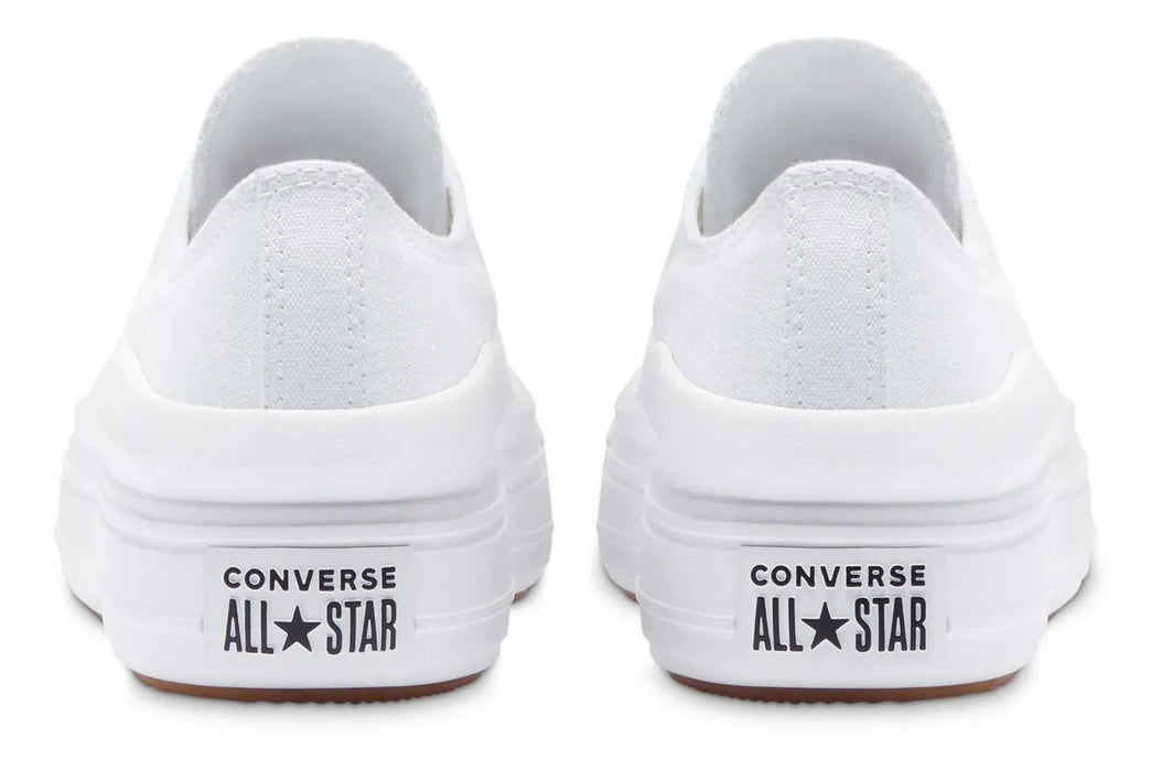 TENIS CONVERSE ALL STAR MOVE OX BLANCO CON PLATAFORMA MUJER TALLA 23.5 CM