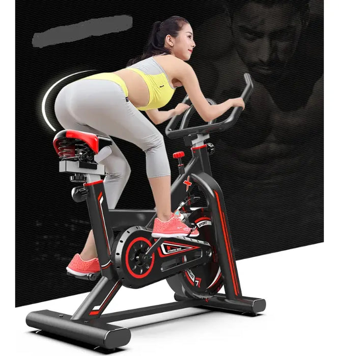 BICICLETA FIJA 15 KG ESTÁTICA PARA SPINNING CARDIO FITNESS GRADO B