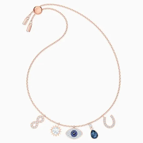 PULSERA TIPO SWAROVSKI PULSERA DAZZLING SWAN 17.3CM ORO ROSA  |   GRADO B