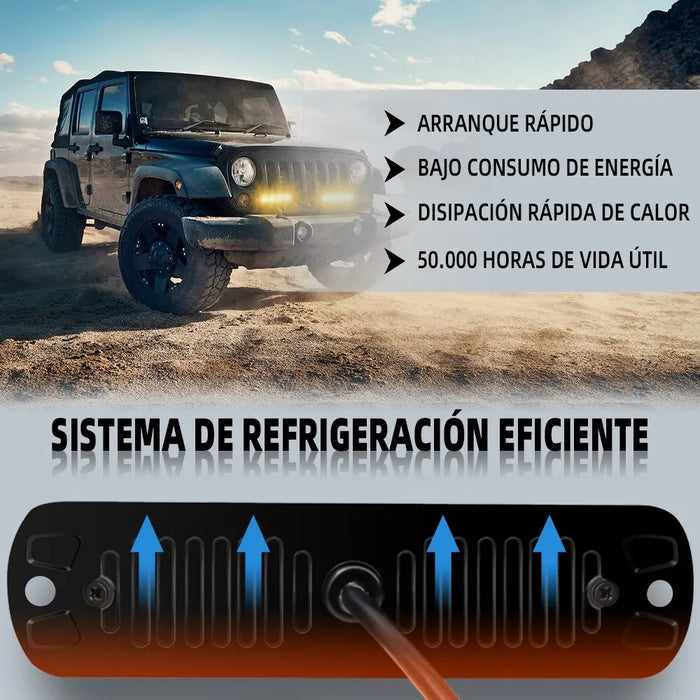 Juego de 2 Estrobos Laterales de 16 Funciones M 8305