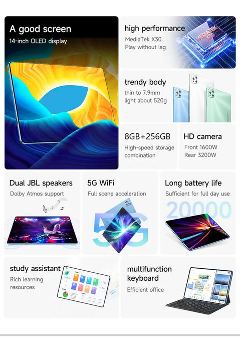 TABLETA X95, 10,1 PULGADAS, 16 GB DE MEMORIA,ANDROID 13   GRADO B