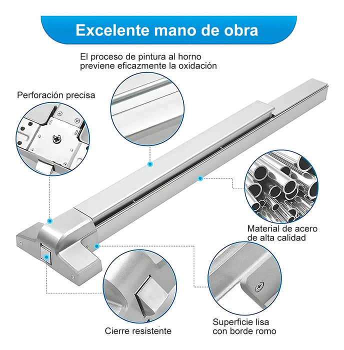 BIDIRECCIONAL PUTTER PREVENCIÓN DEL PÁNICO PUERTA TRABAR GRADO B