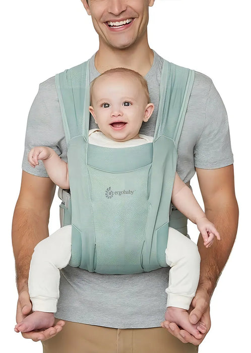 Ergobaby Embrace - Portabebés para recién nacidos a partir de nacimiento, extrasuave, bolsa de transporte para el vientre, ergonómica, color verde oliva GRADO B