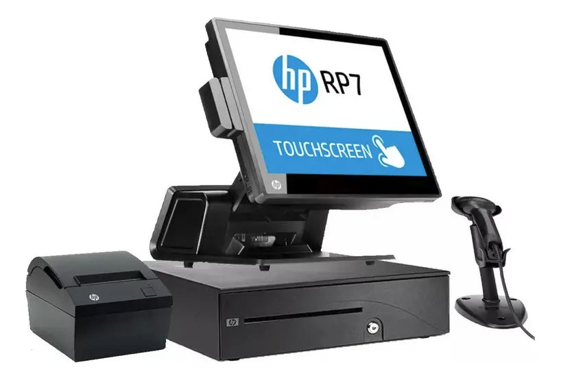 ALL IN ONE PUNTO DE VENTA COMPLETO TOUCH HP 256GB SSD 8RAM NEGRO GRADO B