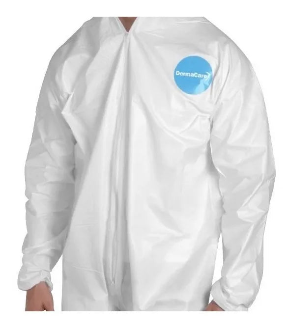 OVEROL DERMACARE DESECHABLE TYVEK COLOR BLANCO PAQUETE DE 10 GRADO B