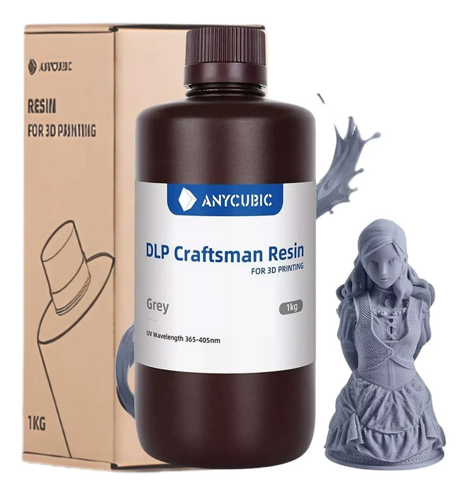 Resina Artesana Impresión Dlp Anycubic Alta Precisión Gris Grado B